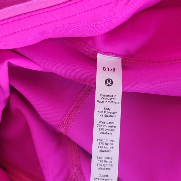 Lululemon Essential High Rise Running Skirt Long Pow Pink Size 8 Activewear Gym - Picture 11 of 13
